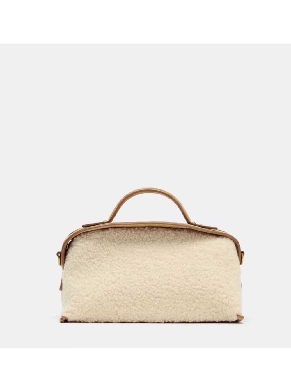ZARA LONG SHEARLING BAG - Picture 8 of 9
